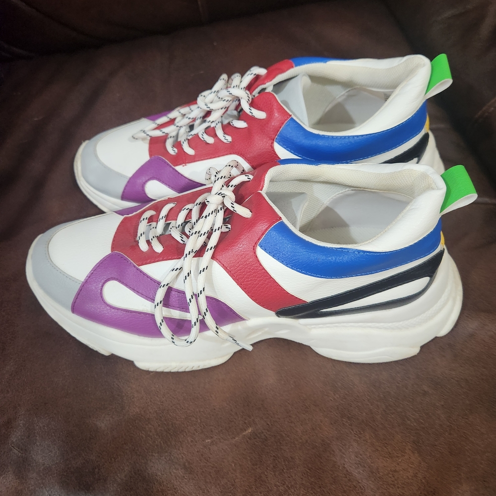 ShoeDazzle Multicolor Retro Chunky Sneakers